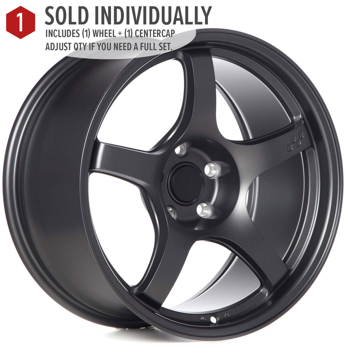 Circuit Performance CSF5 Matte Gunmetal 5x114.3 | 18x9.5 | +12mm / 5.72