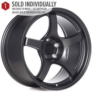 Circuit Performance CSF5 Matte Gunmetal 5x114.3 | 18x9.5 | +12mm / 5.72