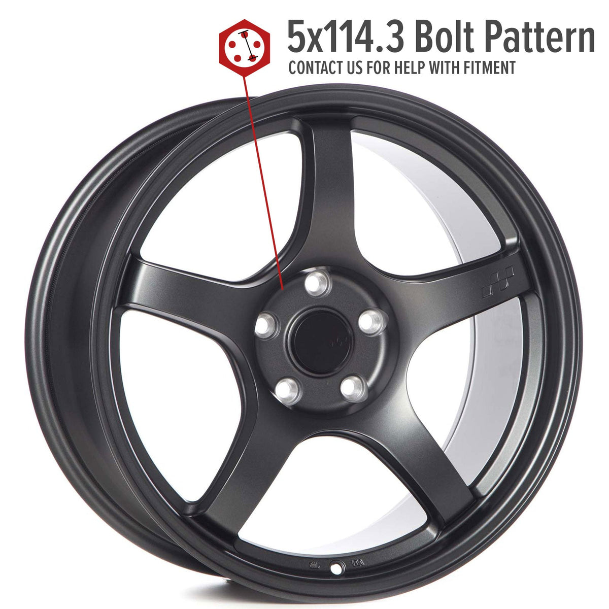 Circuit Performance CSF5 Matte Gunmetal 5x114.3 | 18x9.5 | +38mm / 6.75