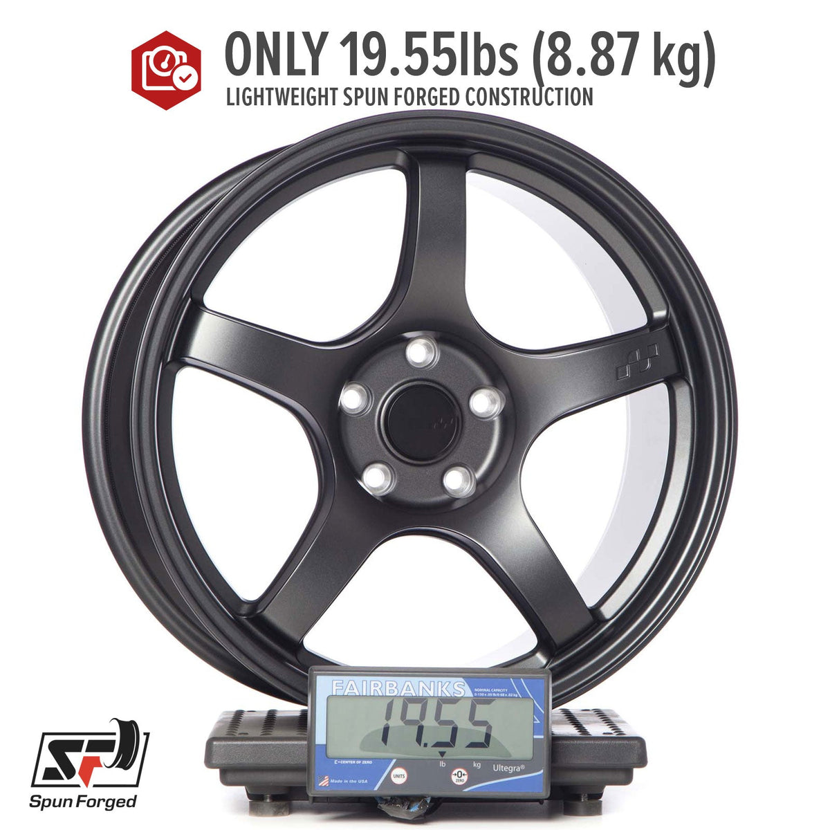 Circuit Performance CSF5 Matte Gunmetal 5x114.3 | 18x9.5 | +38mm / 6.75