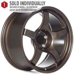 Circuit Performance CSF5 Gloss Bronze 5x114.3 | 18x9.5 | +12mm / 5.72