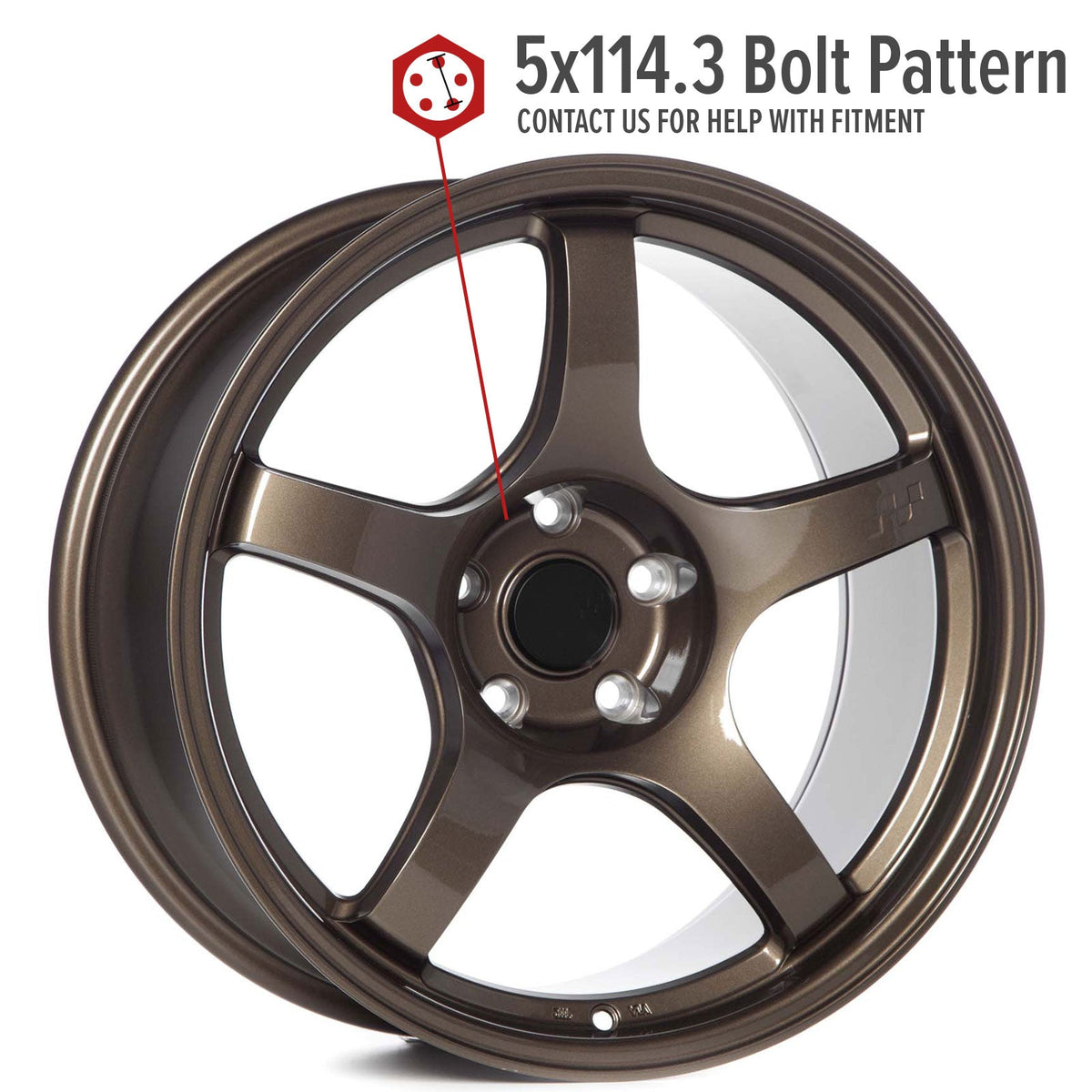 Circuit Performance CSF5 Gloss Bronze 5x114.3 | 18x9.5 | +12mm / 5.72