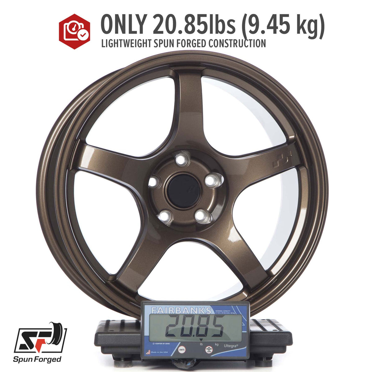 Circuit Performance CSF5 Gloss Bronze 5x114.3 | 18x9.5 | +12mm / 5.72