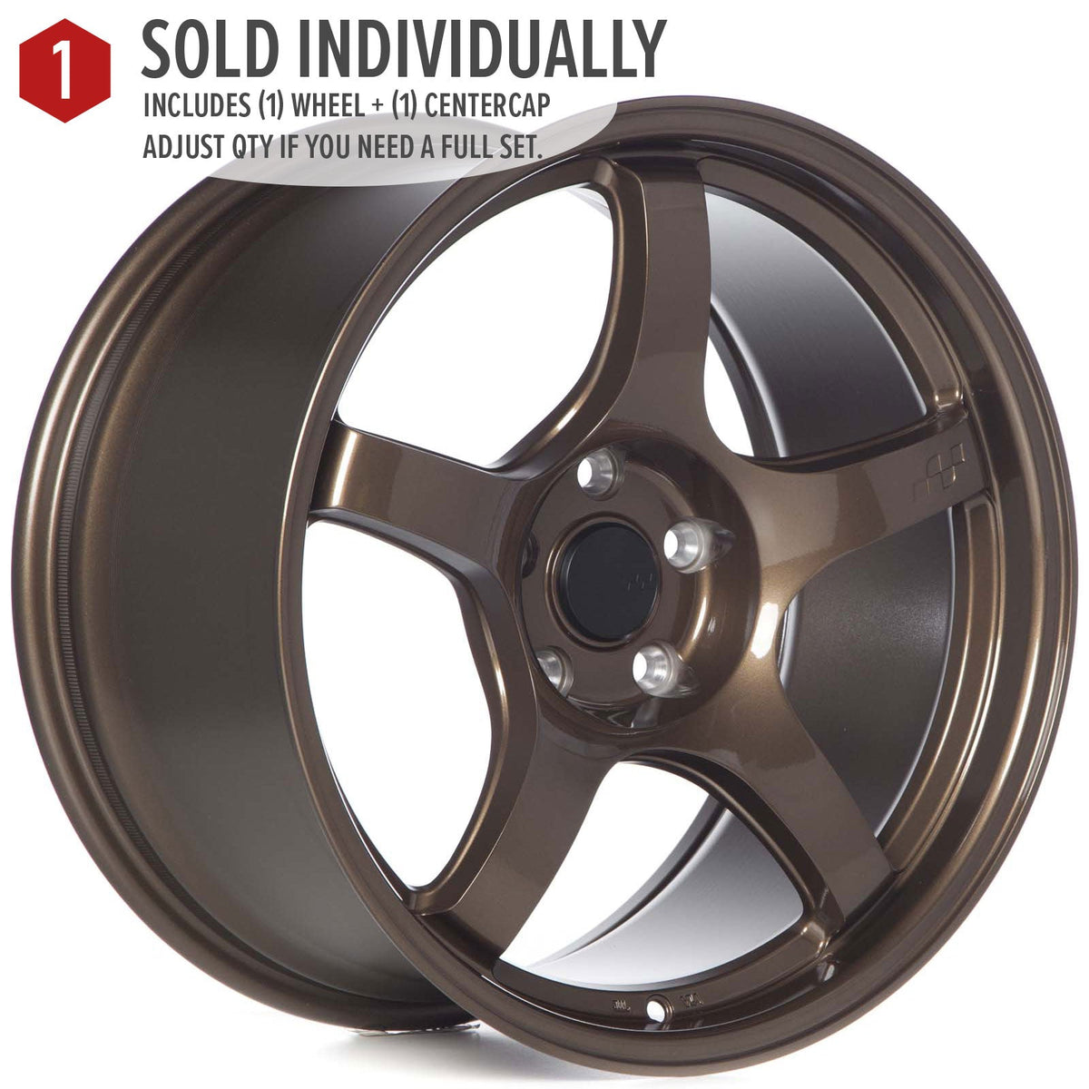 Circuit Performance CSF5 Gloss Bronze 5x114.3 | 18x9.5 | +25mm / 6.23