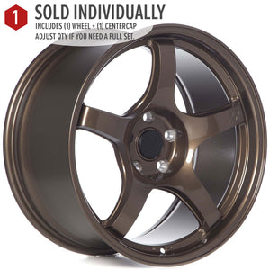 Circuit Performance CSF5 Gloss Bronze 5x114.3 | 18x9.5 | +25mm / 6.23