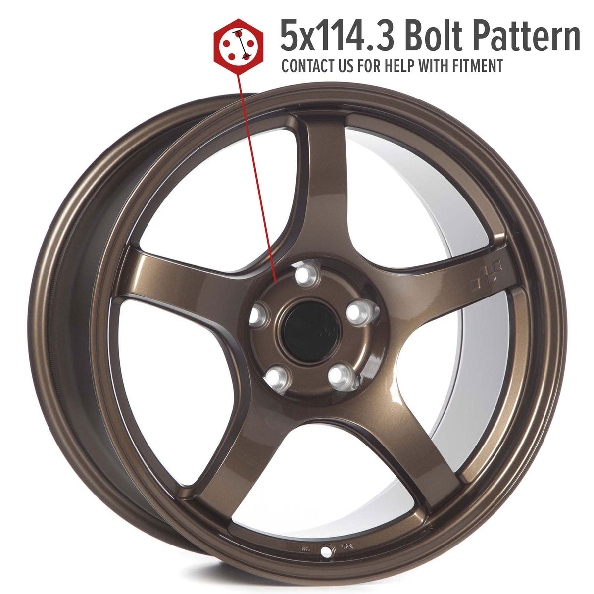 Circuit Performance CSF5 Gloss Bronze 5x114.3 | 18x9.5 | +25mm / 6.23