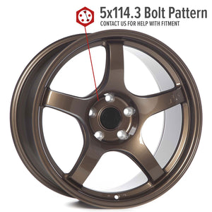 Circuit Performance CSF5 Gloss Bronze 5x114.3 | 18x9.5 | +25mm / 6.23