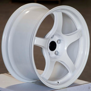 Circuit Performance CSF5 Gloss White 5x114.3 | 18x9.5 | +25mm / 6.23