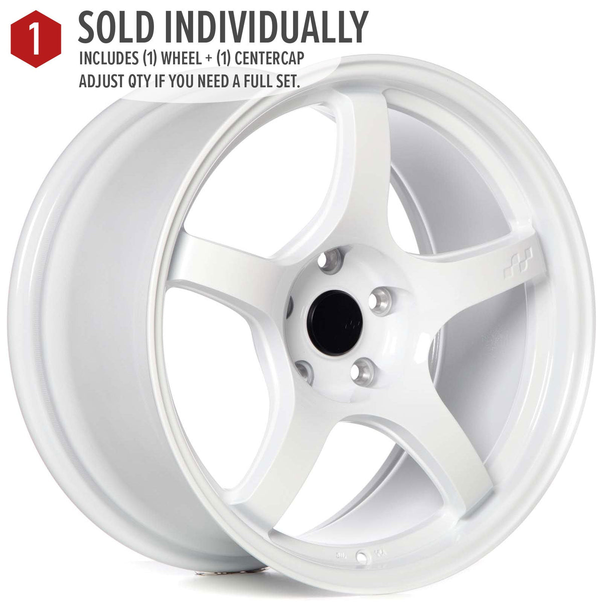 Circuit Performance CSF5 Gloss White 5x120 | 18x9.5 | +25mm / 6.23