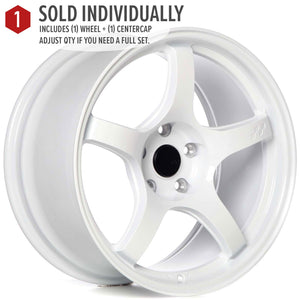 Circuit Performance CSF5 Gloss White 5x120 | 18x9.5 | +25mm / 6.23