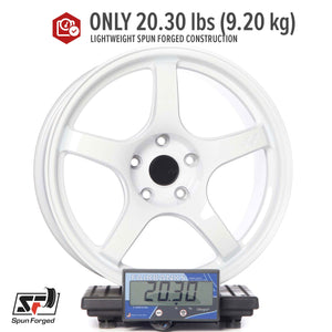 Circuit Performance CSF5 Gloss White 5x120 | 18x9.5 | +25mm / 6.23