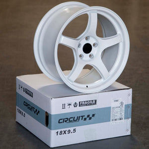 Circuit Performance CSF5 Gloss White 5x114.3 | 18x9.5 | +38mm / 6.75