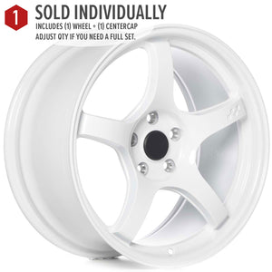 Circuit Performance CSF5 Gloss White 5x114.3 | 18x9.5 | +38mm / 6.75