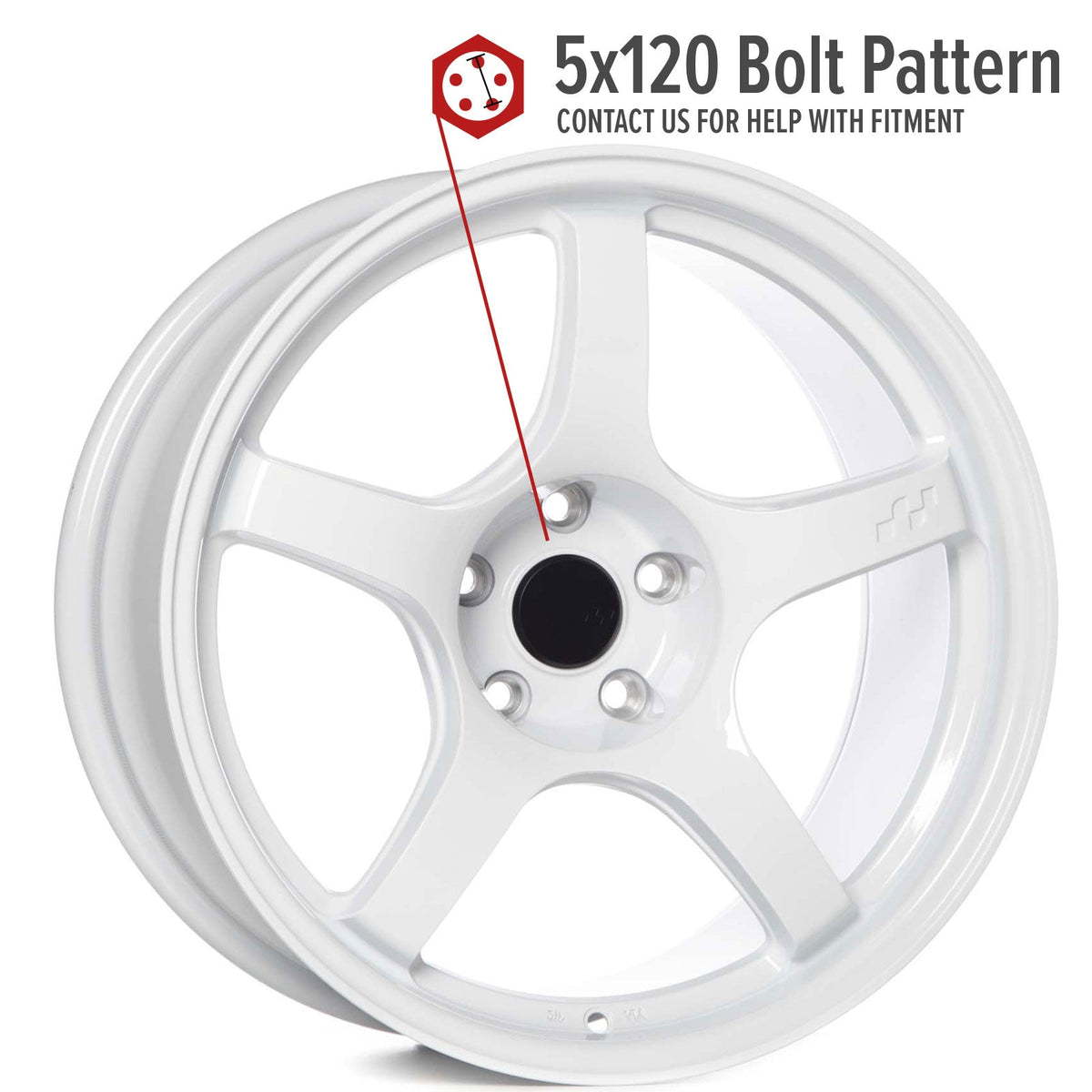 Circuit Performance CSF5 Gloss White 5x120 | 18x9.5 | +12mm / 5.72