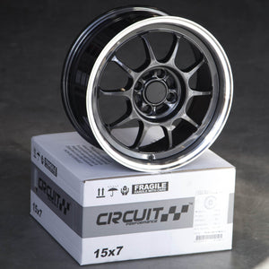 Circuit Performance CSF9 Gloss Gunmetal 4x100 | 15x7 | +35mm / 5.38