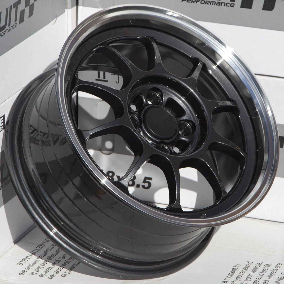 Circuit Performance CSF9 Gloss Gunmetal 4x100 | 15x7 | +35mm / 5.38