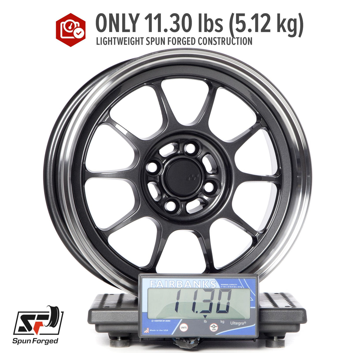 Circuit Performance CSF9 Gloss Gunmetal 4x100 | 15x7 | +35mm / 5.38