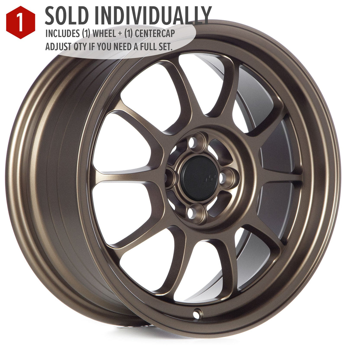 Circuit Performance CSF9 Matte Bronze 4x100 | 16x7 | +35mm / 5.38