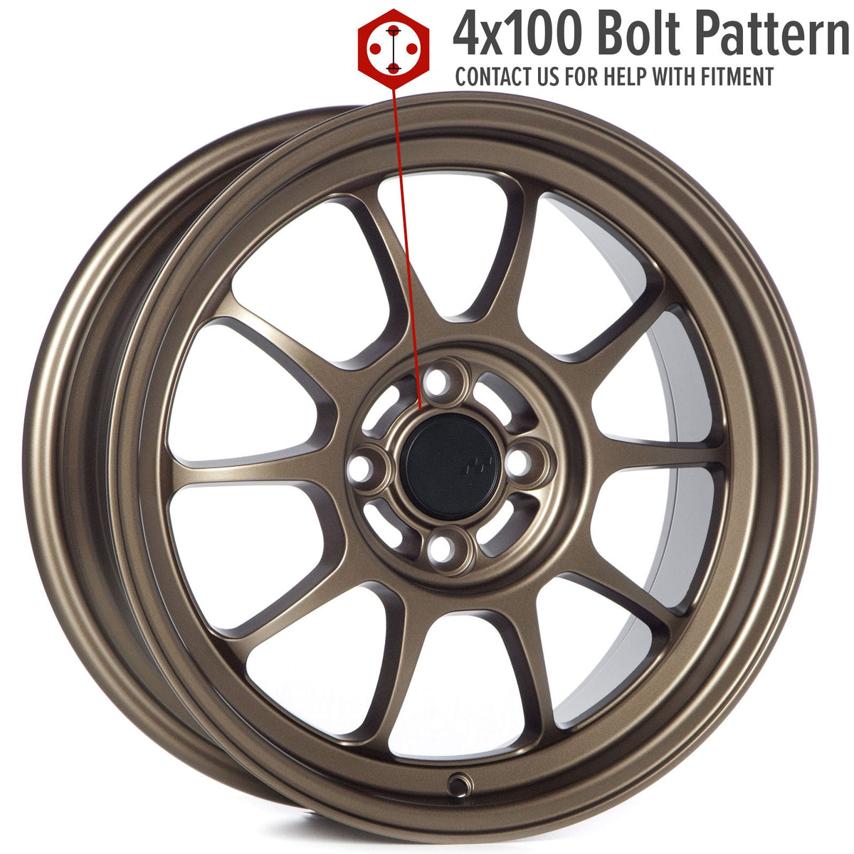 Circuit Performance CSF9 Matte Bronze 4x100 | 16x7 | +35mm / 5.38
