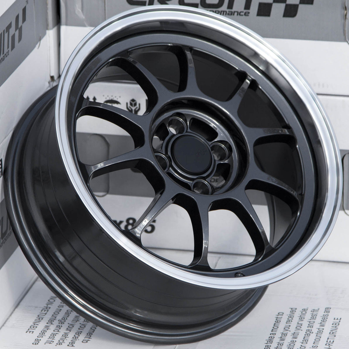 Circuit Performance CSF9 Gloss Gunmetal 4x100 | 16x7 | +35mm / 5.38