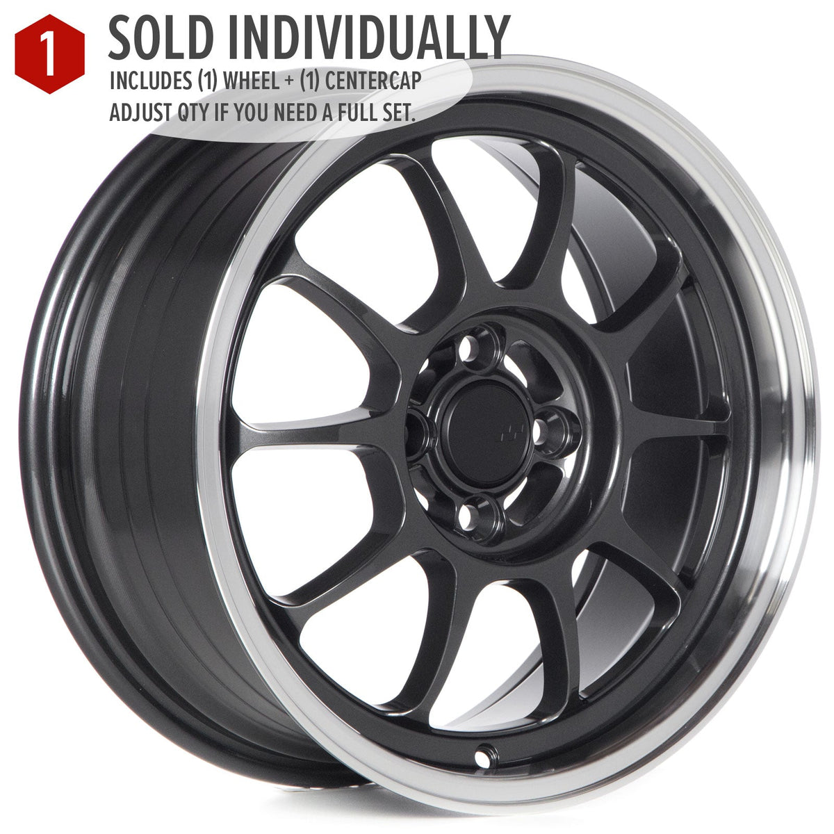 Circuit Performance CSF9 Gloss Gunmetal 4x100 | 16x7 | +35mm / 5.38