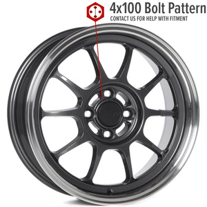 Circuit Performance CSF9 Gloss Gunmetal 4x100 | 16x7 | +35mm / 5.38