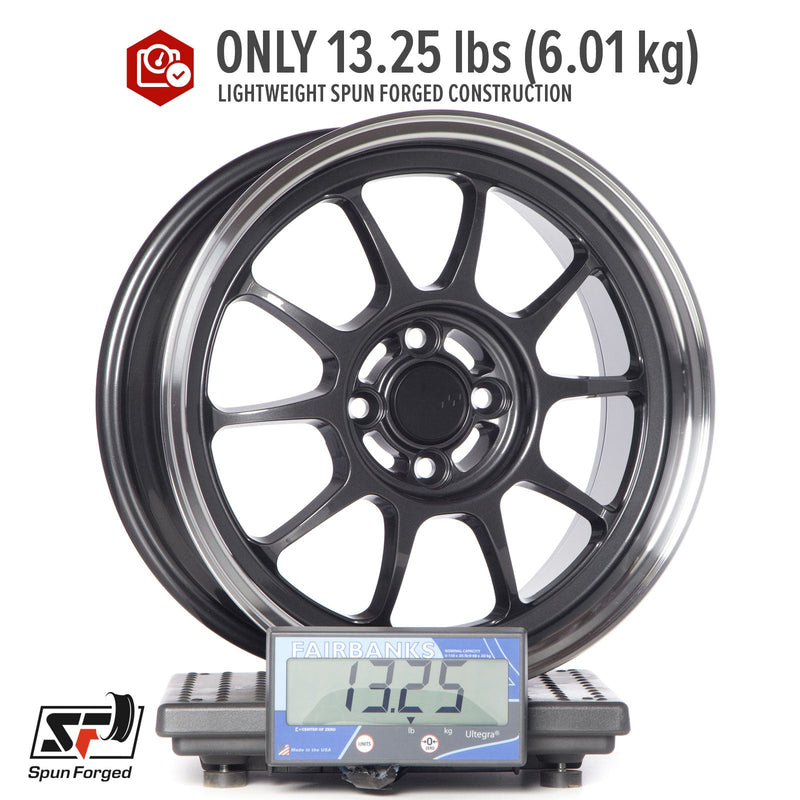 Circuit Performance CSF9 Gloss Gunmetal 4x100 | 16x7 | +35mm / 5.38