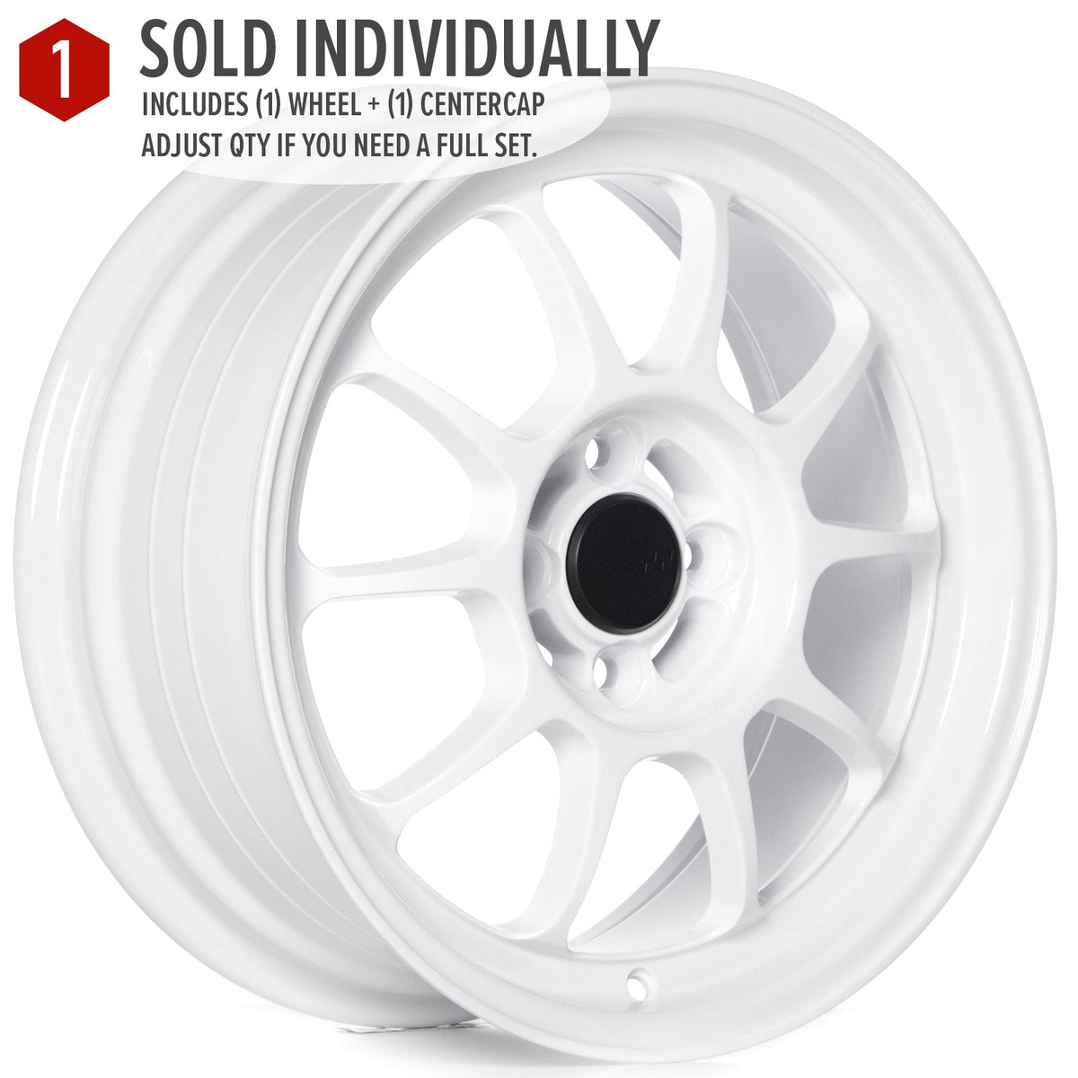 Circuit Performance CSF9 Gloss White 4x100 | 16x7 | +35mm / 5.38