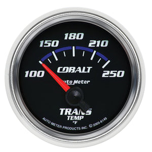 Autometer Cobalt 2-1/6in 100-250 Degree F Transmission Temperature Gauge