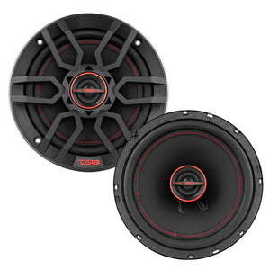 DS18 6.5in 50Watts RMS 4 ohm 2-Way Coaxial Speaker System Universal Fit