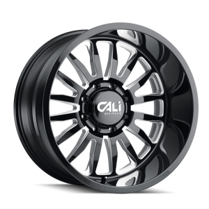 Cali Off-Road 9110 Summit 26x14 / 6x139.7 BP / -76mm Offset / 106mm Hub Gloss Black Milled Wheel