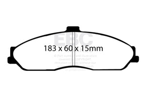 EBC Racing 03-04 Cadillac XLR 4.6L RP-X Front Brake Pads