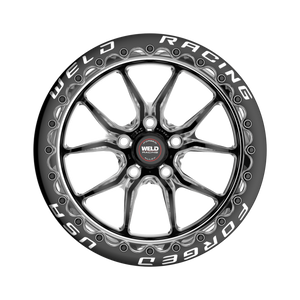 Weld S85 Beadlock 15x9/5x114.3/6.5 BS/3.18 HB - Black Center - Polished Shell - Black SBL MT Wheel