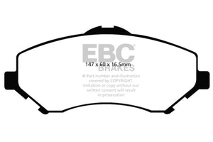 EBC 08-11 Chrysler Town & Country 3.3 Ultimax2 Front Brake Pads