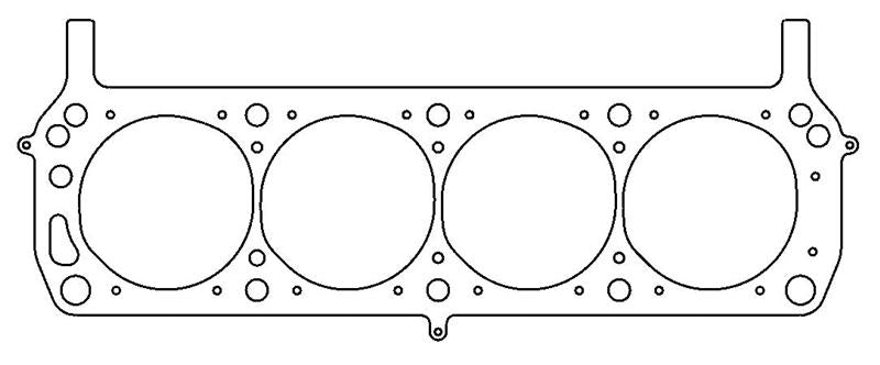 Cometic Ford 302/351W Windsor V8 .030in MLS Cylinder Head Gasket - 4.100in Bore - SVO/Yates - LHS