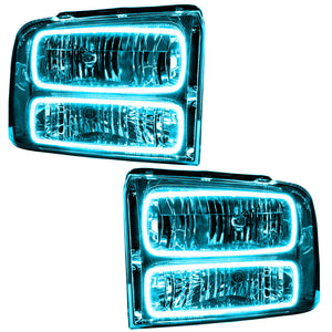 Oracle 05-07 Ford F-250/350 SMD HL - Chrome - ColorSHIFT w/ 2.0 Controller