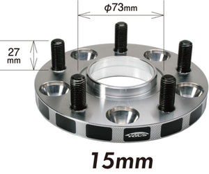 Project Kics 12X1.50 HUB67MM 5x114.3 Wide Tread Spacers - 15MM