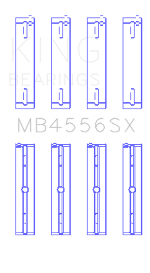 King VM Motori A630/L630 Ecodiesel 3.0L (Size 0.05) Main Bearing Set OE Replacement TriMetal