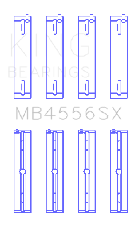King VM Motori A630/L630 Ecodiesel 3.0L (Size 0.05) Main Bearing Set OE Replacement TriMetal