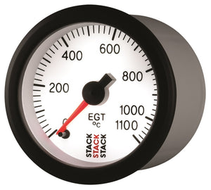 Autometer Stack 52mm 0-1100 Deg C Pro Stepper Motor Exhaust Gas Temp Gauge - White