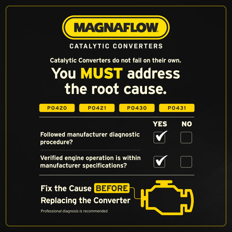 MagnaFlow Universal Catalytic Converter 2.25 C/C 5.00 Diesel Spun