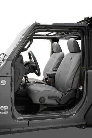 Bestop 20-23 Jeep Gladiator / 18-2023 Wrangler JL 4-Door Front Seat Covers (Charcoal)