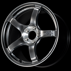 Advan TC-4 SE 15x6.5 / +45 Offset / 4x100 / 63mm Bore / Racing Hyper Black and Diamond Cut