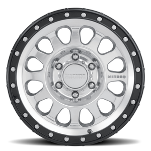 Method MR315 17x8.5 0mm Offset 6x5.5 106.25mm CB Polished Wheel - Gloss Black Lip