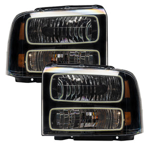 Oracle 05-07 Ford F-250/350 SMD HL - Black - ColorSHIFT w/ 2.0 Controller