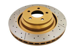 DBA 08-15 Dodge Challenger SRT-8 Rear Drilled & Slotted Street Series Rotor
