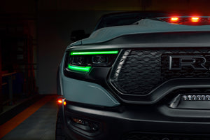 Oracle 19-21 RAM 1500 Projector LED Headlight DRL Kit - ColorSHIFT RGBW+A w/o Controller