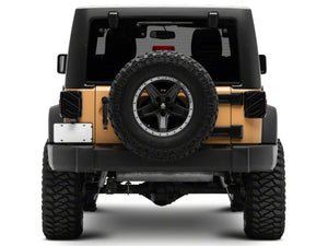 Raxiom 07-18 Jeep Wrangler JK Axial Series Trident LED Tail Lights- Black Housing (Smoked Lens)