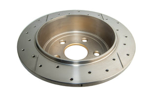 DBA 07-16 Jeep JK Wrangler & Rubicon w/HD Brakes Street Series Rear Cross Drilled & Slotted Rotor