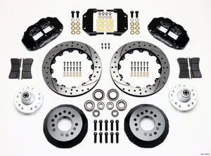 Wilwood Narrow Superlite 6R Front Hub Kit 12.88in Drilled Magnum Force Drop Spindle